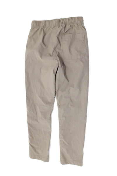 Crewcuts Boys Drawstring Pull-On Khaki Ankle Pants Solid Beige Size 12