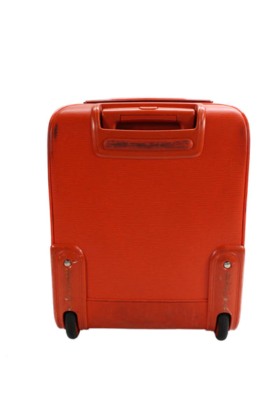 Louis Vuitton Unisex Pegase 50 Zipper Closure Solid Rolling Suitcase Orange