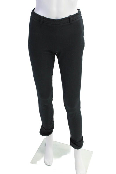 Roland Mouret Womens Flat Front Pull On Zip Up Slim Fit Pants Black Size 4