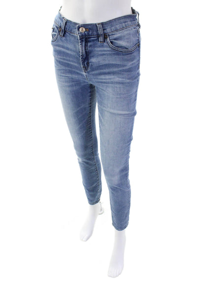 J Crew Womens Lookout High Rise Skinny Leg Jeans Blue Cotton Size 26