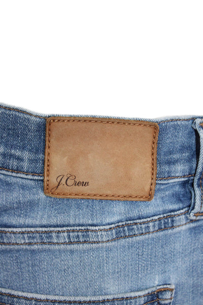 J Crew Womens Lookout High Rise Skinny Leg Jeans Blue Cotton Size 26