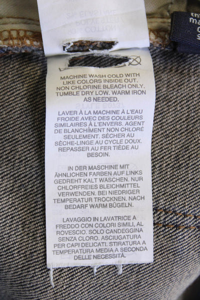 J Crew Womens High Rise Skinny Leg Dark Wash Jeans Blue Cotton Size 26
