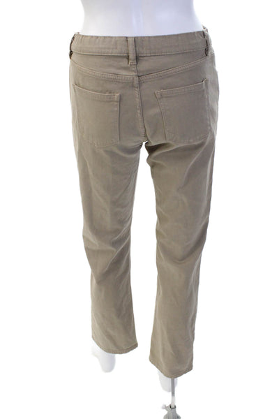 DL1961 Womens Cotton DL Twill Brady Slim Fit Zip Fly Pants Beige Size 16