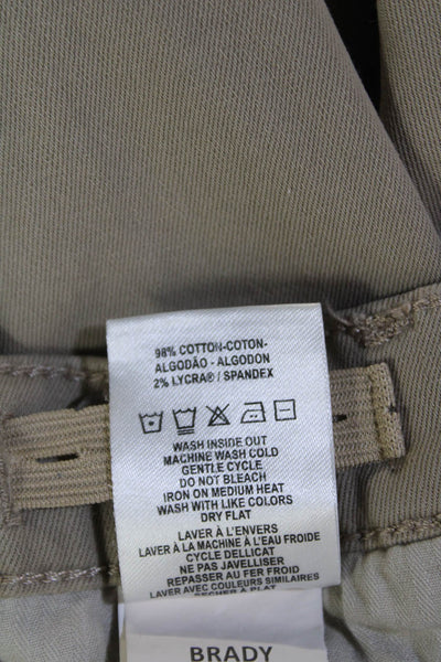 DL1961 Womens Cotton DL Twill Brady Slim Fit Zip Fly Pants Beige Size 16