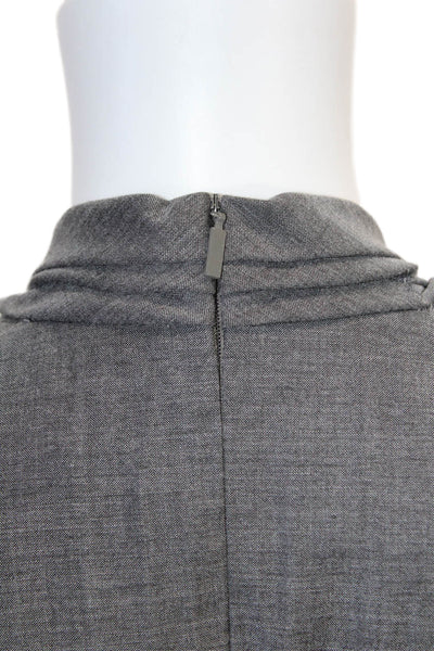 Boss Hugo Boss Womens Cotton Short Sleeve V-neck Lined Short Dress Gray Size S