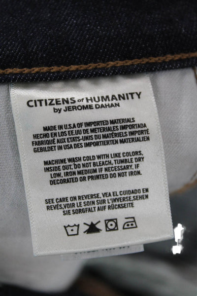 Citizens of Humanity Womens Cotton Mid Rise Pocketed Skinny Jeans Blue Size 24
