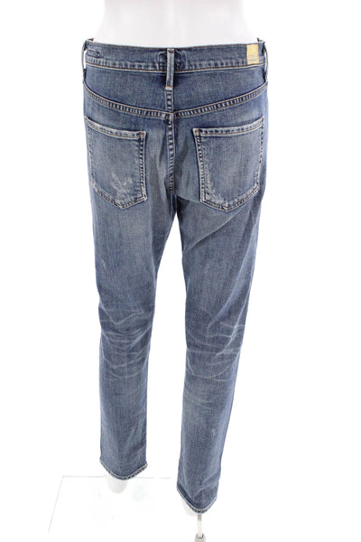 Citizens of Humanity Womens Cotton Distressed Knee Detail Jeans Blue Size 24