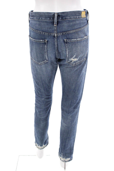Citizens of Humanity Womens Cotton Pocketed Distressed Detail Jeans Blue Size 23