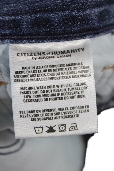Citizens of Humanity Womens Cotton Pocketed Distressed Detail Jeans Blue Size 23