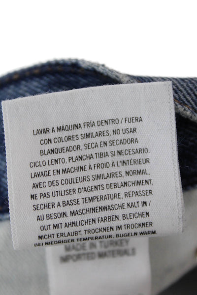 Citizens of Humanity Womens Cotton Distressed Detail Buttoned Jeans Blue Size 24