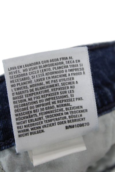 Citizens of Humanity Womens Cotton Distressed Patch Detail Jeans Blue Size 24