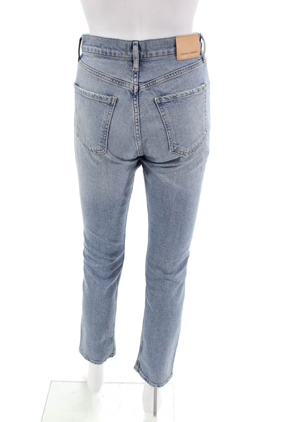 Citizens of Humanity Womens Cotton High Rise Distressed Jeans Blue Size 24