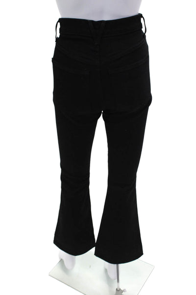 Veronica Beard Womens Cotton Zip Button Straight Leg Casual Jeans Black Size EUR