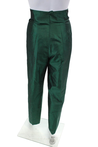 Carlisle Mens Textured Zip Straight Leg Lined Dress Pants Green Size 12