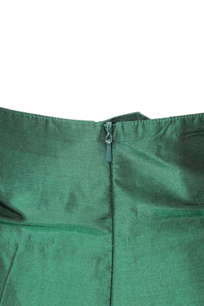 Carlisle Mens Textured Zip Straight Leg Lined Dress Pants Green Size 12