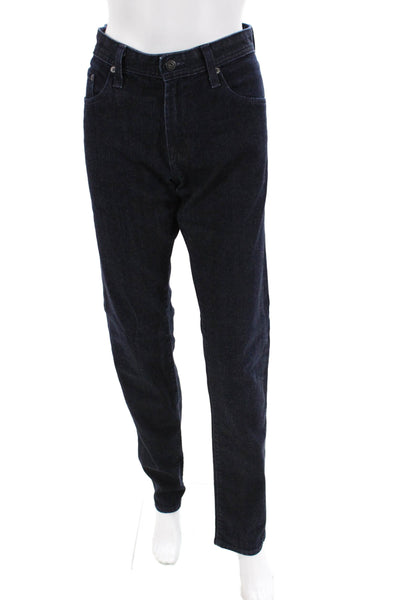 Adriano Goldschmied Womens Cotton Zip Button Straight Leg Jeans Blue Size EUR 32