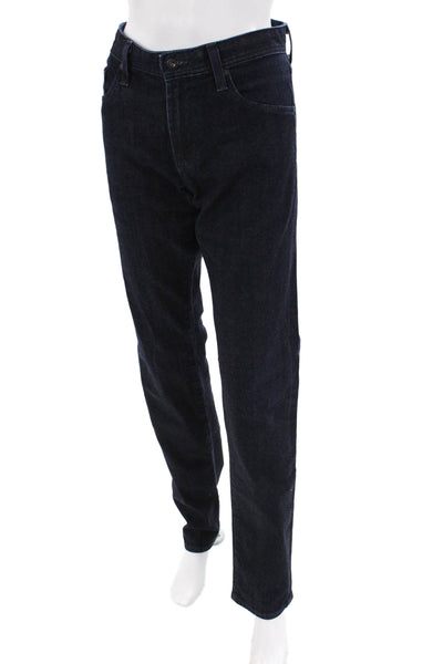 Adriano Goldschmied Womens Cotton Zip Button Straight Leg Jeans Blue Size EUR 32