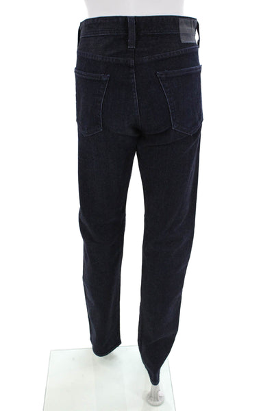 Adriano Goldschmied Womens Cotton Zip Button Straight Leg Jeans Blue Size EUR 32