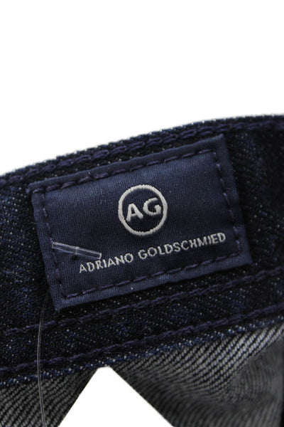 Adriano Goldschmied Womens Cotton Zip Button Straight Leg Jeans Blue Size EUR 32