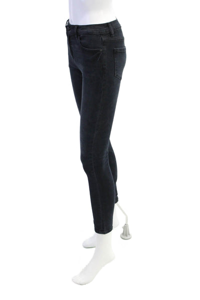 DL1961 Childrens Girls Zane Supper Skinny Leg Jeans Black Cotton Size 12