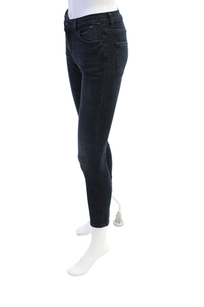 DL1961 Childrens Girls Zane Super Skinny Leg Jeans Black Cotton Size 12