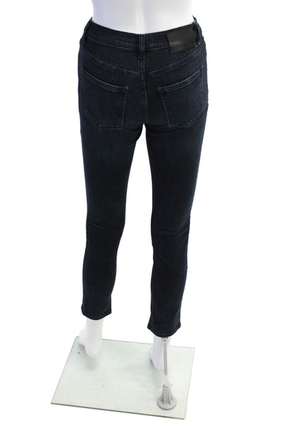 DL1961 Childrens Girls Zane Super Skinny Leg Jeans Black Cotton Size 12