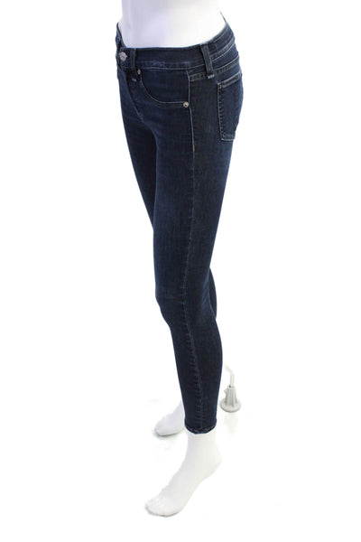 Rag & Bone Jean Womens Mid Rise Capri Skinny Leg Jeans Blue Cotton Size 27