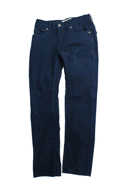 Levis Childrens Girls 511 Slim Leg High Rise Pants Navy Blue Cotton Size 12