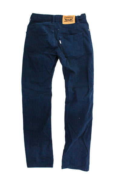 Levis Childrens Girls 511 Slim Leg High Rise Pants Navy Blue Cotton Size 12