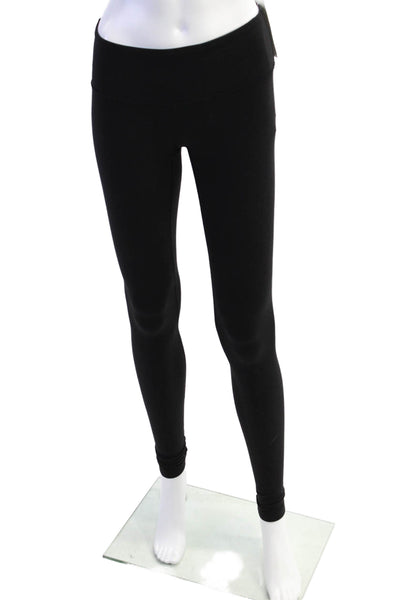 Lululemon Womens Pull On High Rise Athletic Leggings Black Size 4