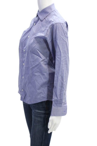 Michael Kors Childrens Boys Button Down Dress Shirt Blue Cotton Size 14