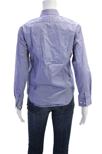 Michael Kors Childrens Boys Button Down Dress Shirt Blue Cotton Size 14