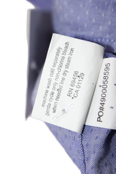 Michael Kors Childrens Boys Button Down Dress Shirt Blue Cotton Size 14