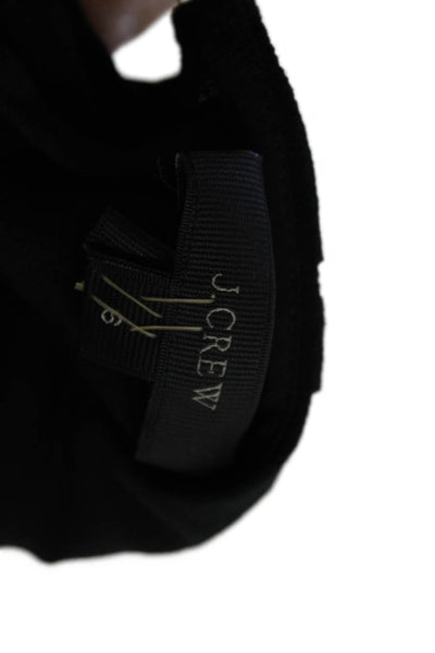 J Crew Womens Crew Neck Sleeveless Layered Tank Top Black Size 6