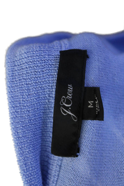 J Crew Womens Long Sleeves Crew Neck Sweater Sky Blue Wool Size Medium