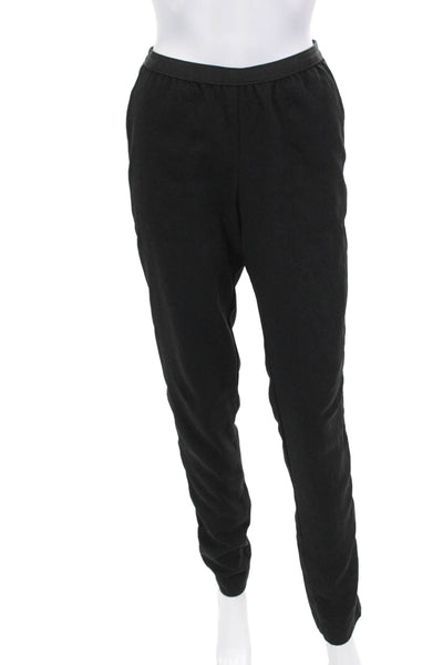 BCBGMAXAZRIA Womens Solid Elastic Waist Mid-Rise Skinny Pants Black Size S