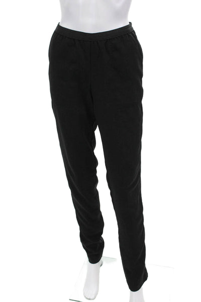 BCBGMAXAZRIA Womens Solid Elastic Waist Mid-Rise Skinny Pants Black Size S