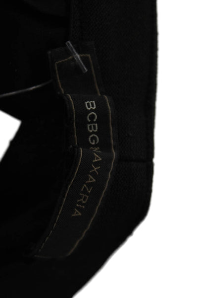 BCBGMAXAZRIA Womens Solid Elastic Waist Mid-Rise Skinny Pants Black Size S