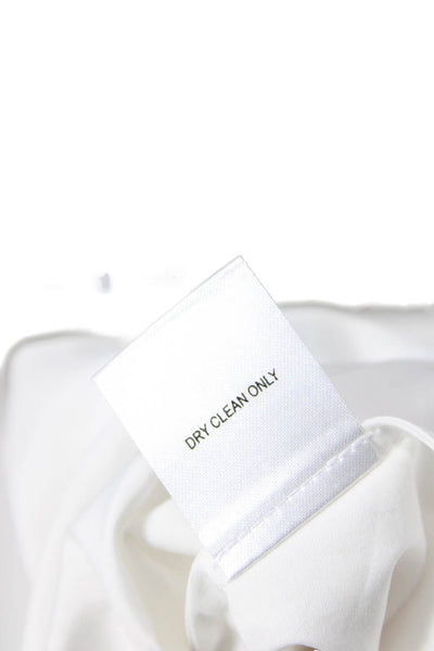 Prose & Poetry Womens Cotton Bow Detail Sleeveless Zip Back Blouse White Size S