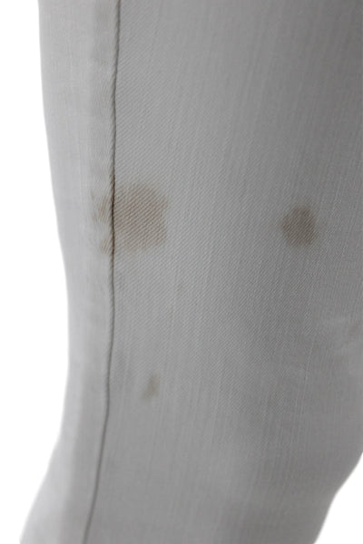 L'Agence Womens Cotton Mid Rise Skinny Fit Zip Fly Denim Jeans White Size 27
