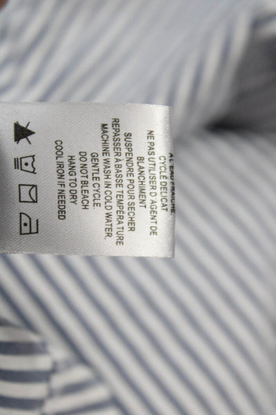 Renuar Womens Striped Print Stretch Casual A-Line Mini Skirt Gray Size 12