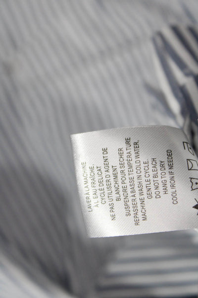 Renuar Womens Striped Print Stretch Casual A-Line Mini Skirt Gray Size 8