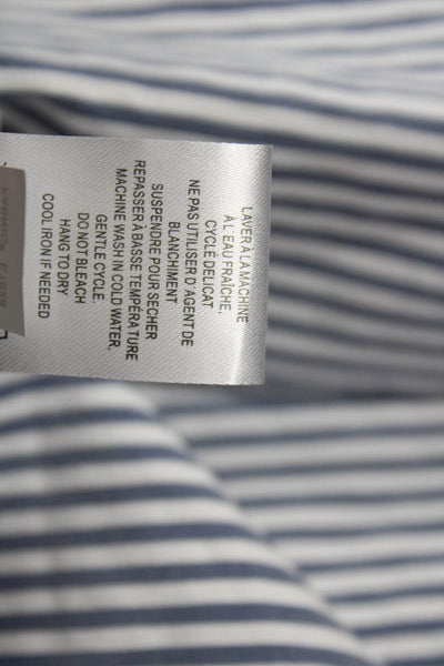 Renuar Womens Striped Print Stretch Casual A-Line Mini Skirt Gray Size 14