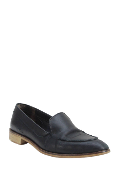 Everlane Womens Rounded Toe Slip On Lined Dress Oxford Shoes Black Size 08
