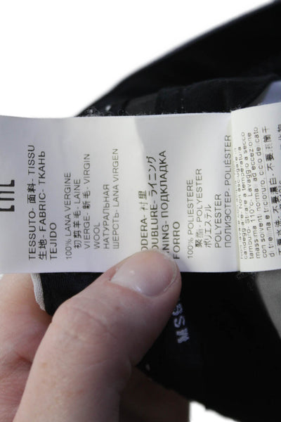 MSGM Womens Tailored Pleated Front Chino Zip Fly Casual Shorts Purple Size 42