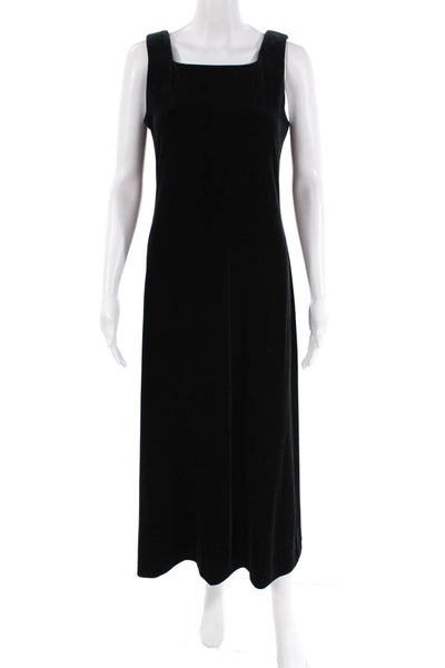 Arianna By Teresa Page Womens Velvet Square Neck Maxi Tank Dress Black Size M