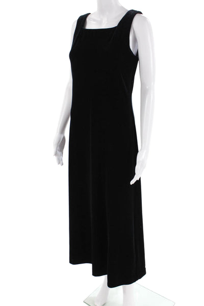 Arianna By Teresa Page Womens Velvet Square Neck Maxi Tank Dress Black Size M