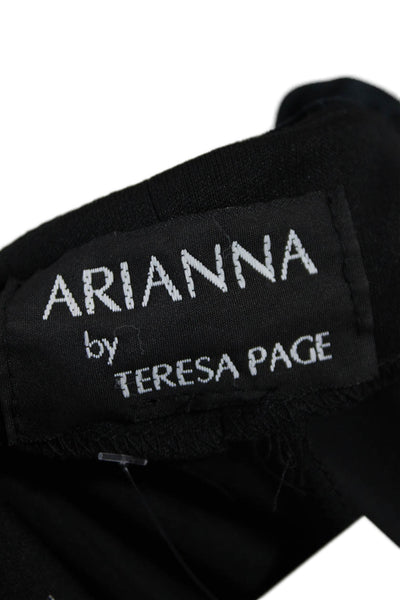 Arianna By Teresa Page Womens Velvet Square Neck Maxi Tank Dress Black Size M