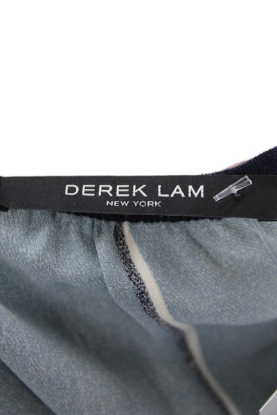 Derek Lam Women's Short Sleeves V-Neck Pullover Sweater Navy Blue Size S