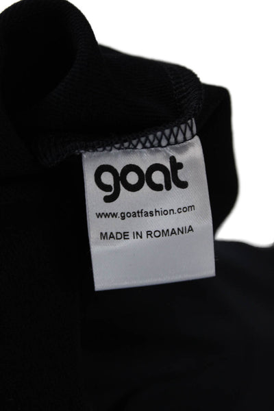 Goat Women's Long Sleeves Round Neck Tiered Mini Dress Black Size 8